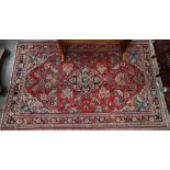 A Persian Hamadan rug 161 x 130 cm
