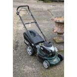 A Webb Briggs & Stratton petrol engine lawn mower