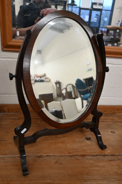 Mahogany framed dressing table mirror