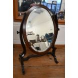 Mahogany framed dressing table mirror