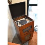 A vintage Marconi teak cabinet radiogram