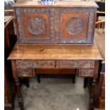 Two door cabinet and writing table