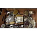 Mixed box of silver and silver plate