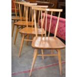 A set of four 1960s Ercol Windsor chairs