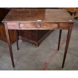 A 19th century mahogany hall table