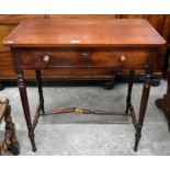 A Victorian mahogany hall table