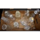 Two boxes of 19th century and later glassware