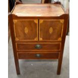 A 19th century mahogany inlaid commode