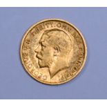 A George V gold half sovereign dated 1912