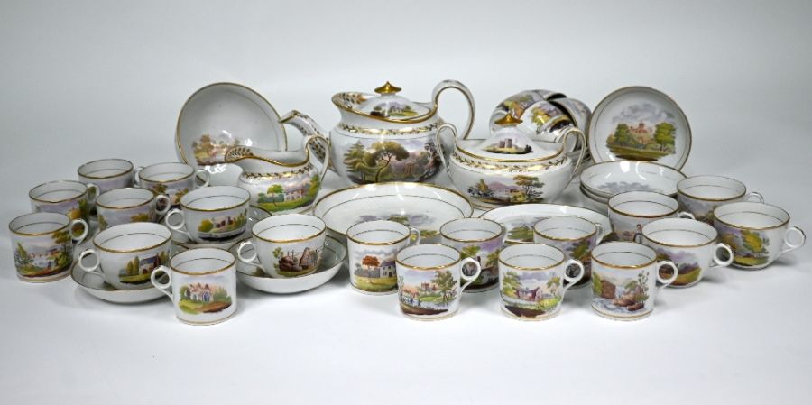 A New Hall china tea service - Image 2 of 9