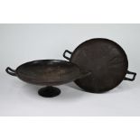 A pair of cast iron Neo-Classical tazzas by E N Wyon, Art Union of London 1851
