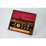 A 19th century Sykes's Hydrometer in inlaid mahogany box