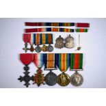 A WWI OBE medal group of six to Lieut. W. E. Holl, E. Afr. L.C.