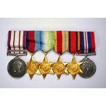 A group of six WWII service medals to P/JX 147839 A. Terry Ord. Sea. R.N.