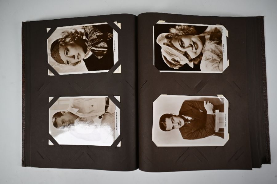 ALL PROCEEDS TO BENEFIT THE DIAn album containing over eighty postcards of film actors and actresses - Image 3 of 6