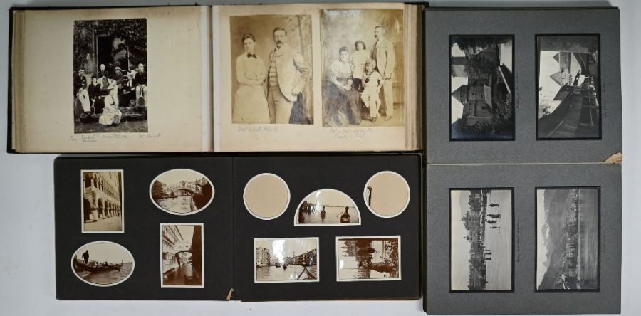 A Victorian embossed leather album of family photographs - Image 4 of 4
