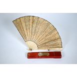 A scarce George III bone fan