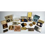 Seventeen Art Deco and other vanity case/compacts