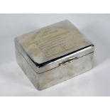 Shanghai Yacht Club silver cigarette box