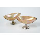 A pair of Edwardian caviar dishes