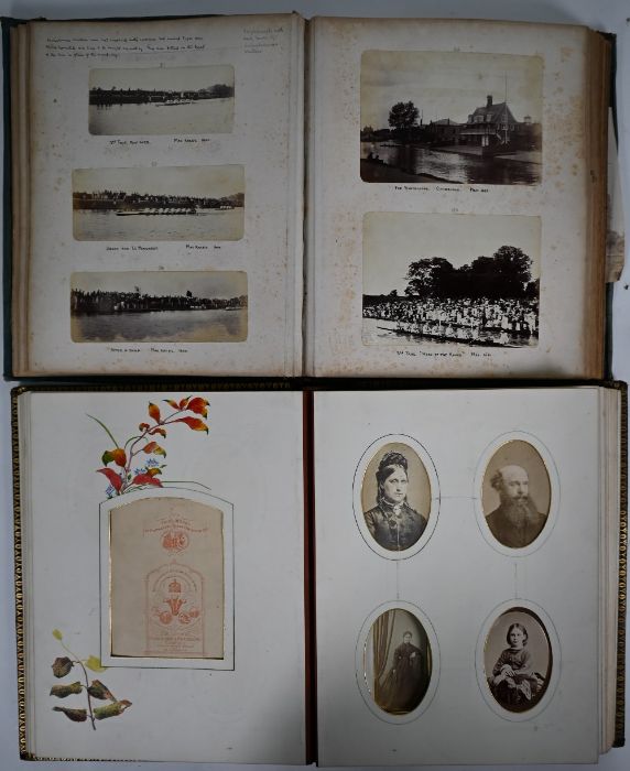 A Victorian embossed leather album of family photographs - Image 2 of 4