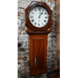 A late 19th century mahogany cased single fusee clock