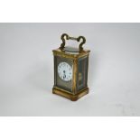 Gaydon & Son, Upper Norwood, a late Victorian brass five glass 8-day carriage clock