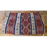 Two contemporary Turkish Sumak rugs (2)