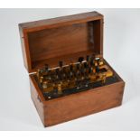 A teak-cased Griffin & Tatlock (London) resistance box