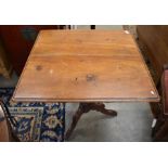 A Victorian mahogany square occasional table