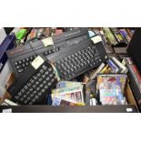 Sinclair Spectrum games console and collection of games