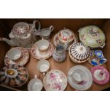A mixed selection of Regency and later porcelain and china