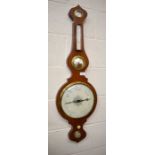 A 19th century mahogany wheel barometer