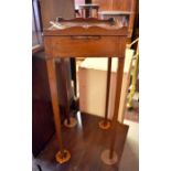 A 19th century side table fitted with slide