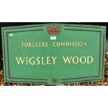 Wigsley Wood reclaimd Forestry Commission sign