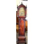 A 19th century mahogany eight-day longcase clock