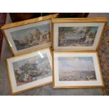 A set of eight reproduction prints