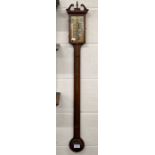Thomas White mahogany stick barometer