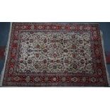 Antique Persian hand-made Sarough Mahal carpet