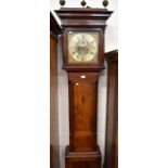 A 19th century oak longcase clock