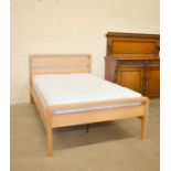 Ash bed frame and memory foam mattress