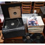 A Hacker Talisman GP46 teak finish and vinyl record player