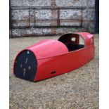 A bespoke Morgan 3-wheeler 'barrel back' car body, circa 1950's