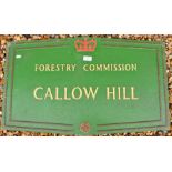 Callow Hill reclaimed Forestry Commission sign