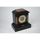 A 19th century slate/marble mantel clock