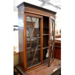 A 19th century mahogany two door bookcase