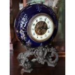 A late 19th century French mantel clock