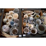 An extensive collection of Collard and other Honiton floral-painted pottery