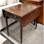 A 19th century mahogany pembroke table