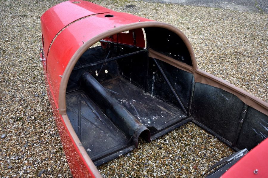 A bespoke Morgan 3-wheeler 'barrel back' car body, circa 1950's - Image 7 of 8